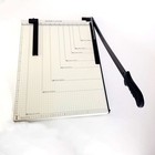 A4 Guillotine Paper Cutter With Metal Base   12  X 10  Inch Top   Paper Trimm   
