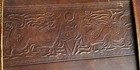 Rare Vintage 1940   s Yuen Chong Leather Suitcase Travel Luggage Straps Dragons