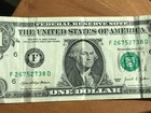 2021  1 Dollar Bill Ink Smear Error Federal Reserve Note Paper Money