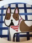The Company Store Vintage Frenchie French Bulldog Boston Terrier Tray Large 