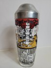Vintage Hazel Atlas Ragtime Bar Cocktail Martini Shaker Chrome Lid Recipes Mcm