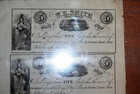 Hillsborough  Ohio Extremely Rare Uncut Sheet Of 8 Notes  Oh