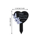 Memorial Iron Grave Marker Cemetery Garden Stake Memorial Plaque Gar Decor