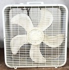Vintage Lakewood 20  3-speed Robin Egg Blue Box Fan Model P-223 Quiet Operation