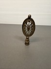 Antique Ornate Cast Iron Nautical Spider Web Lamp Topper Finial Primitive B9