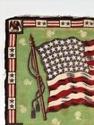 Vintage Tobacco Premium Felt Flannel 48 Star United States Flag Quilting