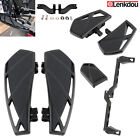 Black Phantom Floorboards Footboards For Harley Touring Road Glide Street Glide 