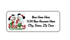 30 Merry Christmas Mickey Personalized Return Address Labels 1 In X 2 625 In