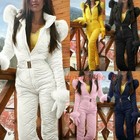 Women Winter Warm Snowsuit Outdoor Sports Romper Pants Ski Suit Waterproof Pants