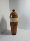 Vintage Hand Carved Wooden Jar Urn 14  Unique Antique Natural Wood Rare