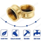 New Garden Hose End Caps With Washers Brass Fix Leaky Spigot Cap Set 3 4  Female