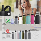 Straw Lid For Hydro Flask Wide Mouth 32 40 Oz  Lids With Flexible Handle Compati