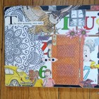 Original Mixed Media Collage Art On Wooden Wall Hanging Home Decor 24  X  6