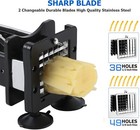Commercial French Fry Cutter 1 2  3 8  Blades Potato Vegetable Chopper Stainless