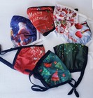 Christmas Masks Cotton Holiday Adult Child 2 Layer Machine Washable Durable Xmas