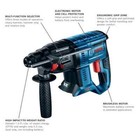 Bosch Bulldog 18-volt 8 -amp 3 4-in Sds-plus Cordless Rotary Hammer Drill