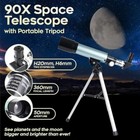 Astronomical Telescope 90x Zoom Portable Spotting Scope Tripod Kids Beginners Us