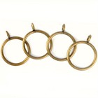 40 Pcs Curtain Rings Antique Brass 2 Inch Strong Metal Decorative Curtain Rin   