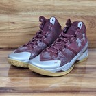 Under Armour Curry 2 Retro Basketball Shoe Red Silver 3026052-601 Mens Size 12
