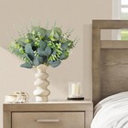 Eucalyptus Stems Bulk 30 Pcs  4 Kinds Mixed Artificial Silver Dollar Eucalypt   