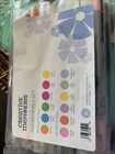Creative Memories Rainbow Pen Set And Rainbow Dots Fabric Pen Holder