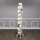 32 Adjustable Pockets Greeting Card Dvd Cd Book Display Rack 5x7 7x5 Up To 8 5x8