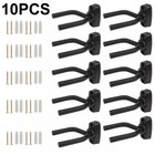10 Pcs Pack Guitar Hangers Hook Holder Wall Mount Hanger Display Instrument