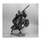    horse Knight  Unpainted  Miniature Tin Figurine  54 Mm 1 32    