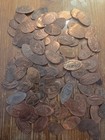 100  Assorted Pressed Elongated Pennies From California See Description