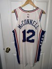 T j  Mcconnell Philadelphia 76ers Game Worn Jersey Multi Game Used Sixers 