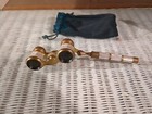Antique French Opera Glasses Mother-of-pearl   Brass Theater Binoculars Handle  