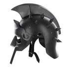 Antique Style Medieval Renaissance Maximus Roman Gladiator Blackened 18g Helmet