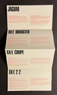 Mint Original  1968 Jaguar E-type   series 1 5  Sales Brochure Xke Usa