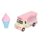 1 36 Magnetic Induction Alloy Die Cast Food Truck Kid Light Music Alloy Pull Lli
