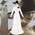 Lady Dimitrescu Cosplay Costume Chatelain Alcina Biohazard Comtesse Dress Hat