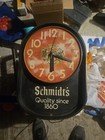 Vintage Schmidt   s Quality Since 1860 Lighted Clock 1978 Original Beer 