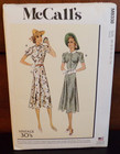 Mccall s Sewing Pattern M8338 Misses Dress Belt Vintage 1930s Sizes 6-14 Uncut