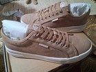 Coach Canvas Snkr Taupe Signature Logo Lace-up Sneaker Women s Us 11 B