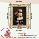 5x7 Picture Frame With Gold Textured  5 By 7 Ornate Vintage Frame For Wall Or Ta