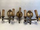Riddle Co  Wall Sconces  2 Doubles   793  1 Single  794