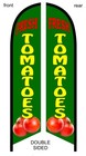 Fresh Tomatoes  Regular Or Double Sided Swooper Feather Flag Banner Sign 7822
