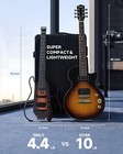 Donner Hush    X Electric Guitar Travel Guitar Bundle Humbucker Hs Pickup Sunburst