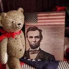 Abe Lincoln Quote Reproduction Colonial Vintage Primitive  Style America Sign
