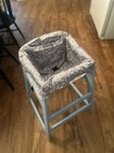 Baby Blue Wooden High Chair