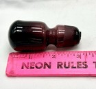 Mcm Amethyst Purple Glass Decanter Bottle Stopper Only