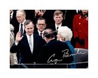 George H  W  Bush 8x10 Signed Inauguration Photo Print Autographed President