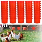 20pcs Hanging Water Feeder Cage Cups Poultry Gamefowl Rabbit Chicken Bird Cup