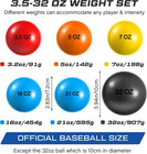 6 Pcs Weighted Plyo Training Balls Variable Plyo Weighted Balls Practice Weighte