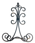 Fleur De Lis Oil Rubbed Bronze Cast Iron Cookbook Stand Easel Book Holder Ornate