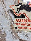 Vintage Gillys Porcelain Sign Old Pasadena Texas Dance Club Honky Tonk Rodeo 8 